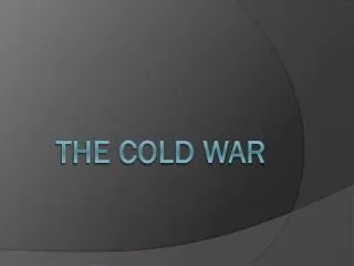 The Cold War