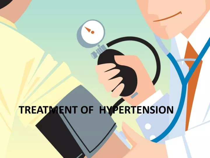 treatment of hypertension