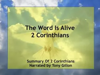 The Word Is Alive 2 Corinthians