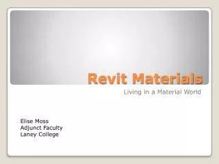 Revit Materials