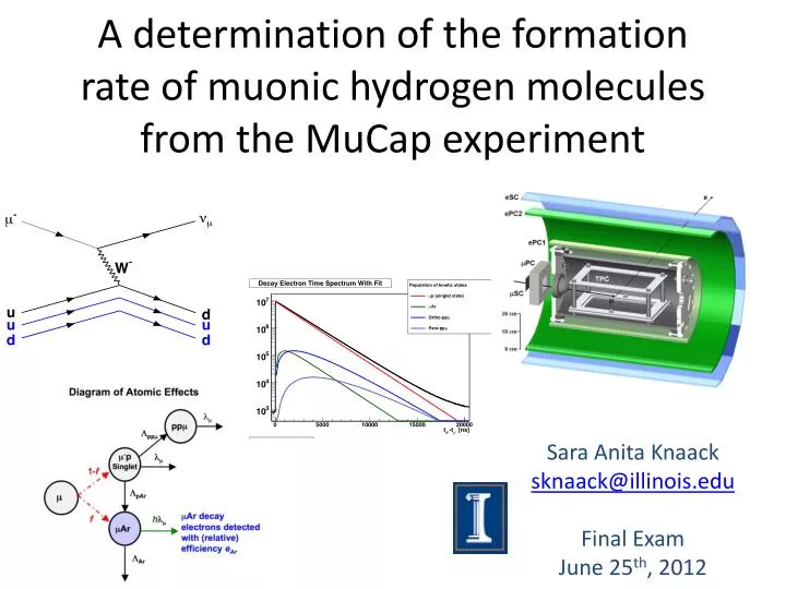 a determination of the formation rate of muonic hydrogen molecules f rom the mucap experiment