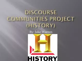 DISCOURSE Communities Project (history)
