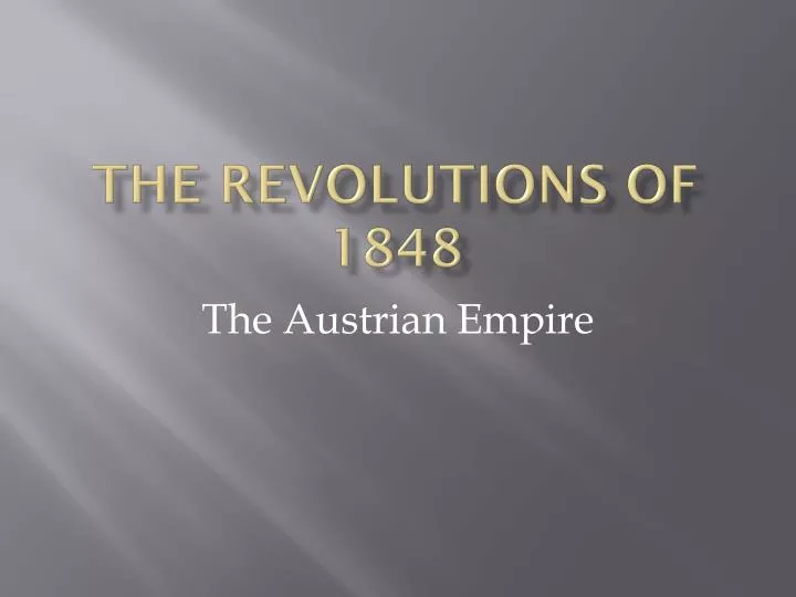 the revolutions of 1848