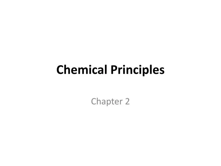 chemical principles