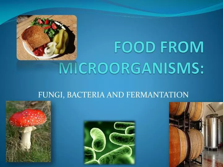 food from microorganisms