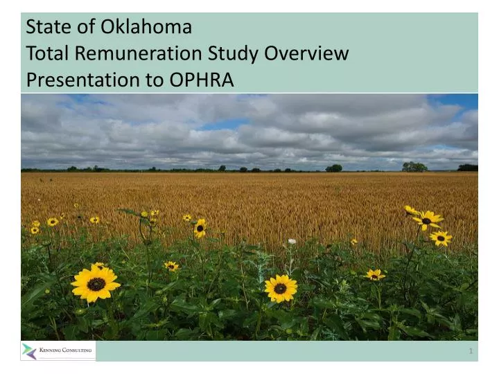 state of oklahoma total remuneration study overview presentation to ophra