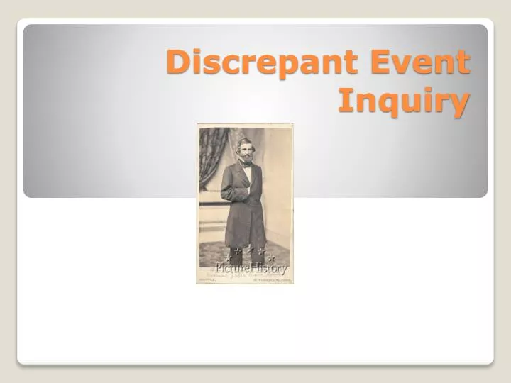 discrepant event inquiry