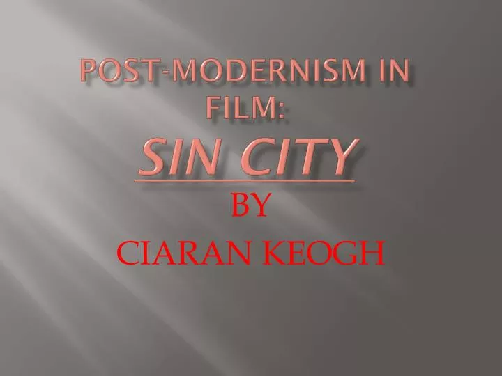 post modernism in film sin city