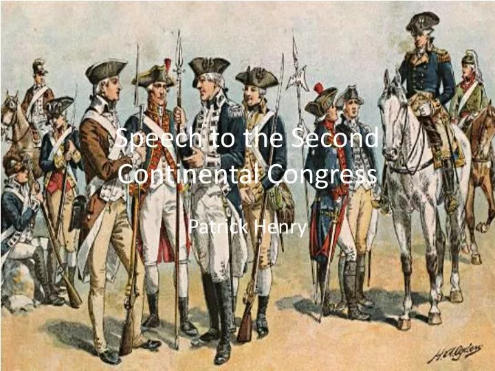 speech to the second continental congress