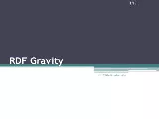 RDF Gravity