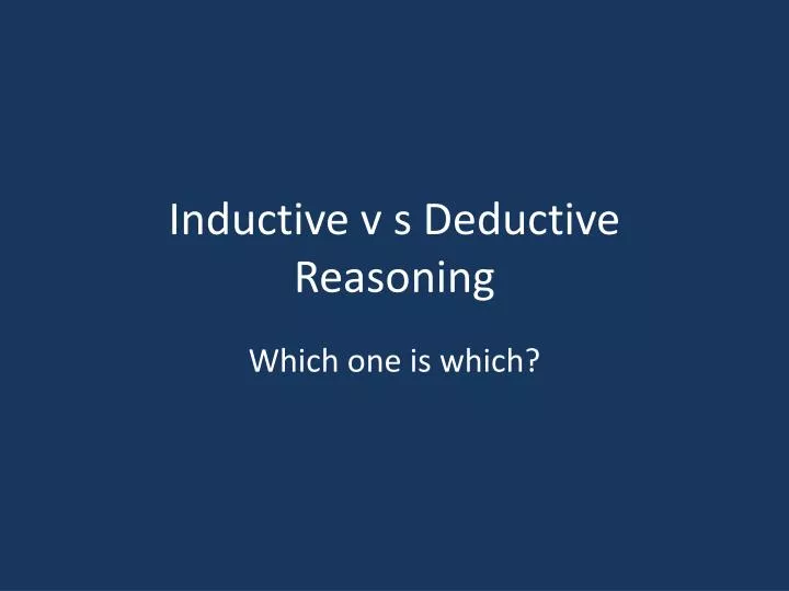 inductive v s deductive reasoning