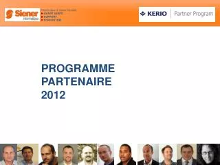 PROGRAMME PARTENAIRE 2012