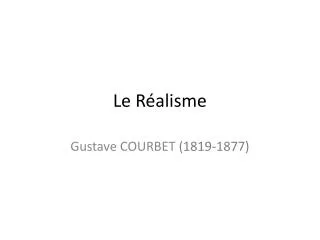 le r alisme