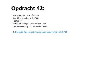 Opdracht 42: