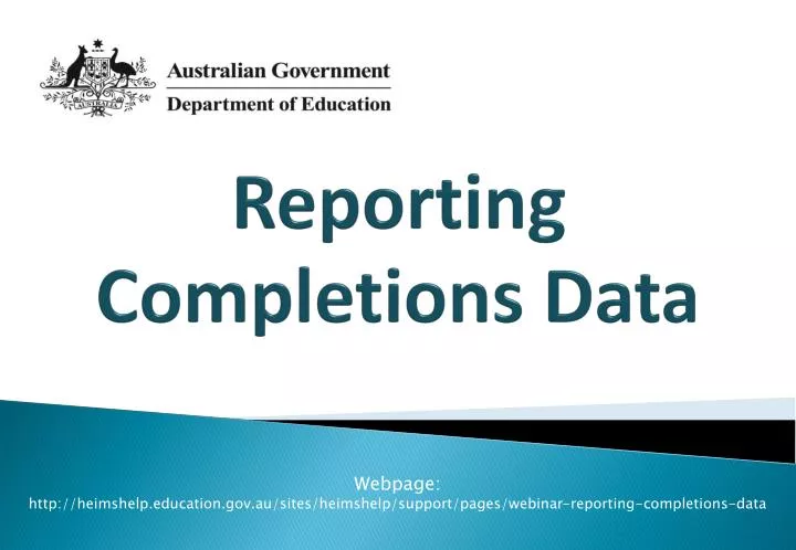 reporting completions data