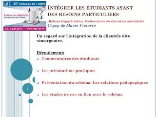 int grer les tudiants ayant des besoins particuliers
