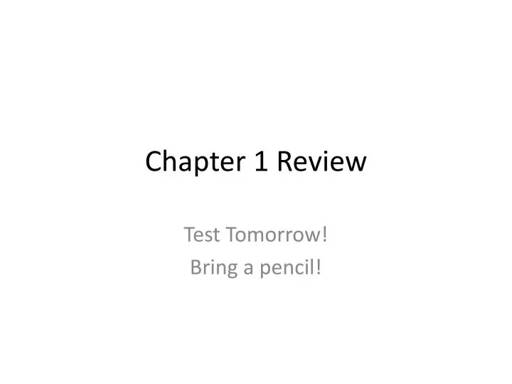 chapter 1 review