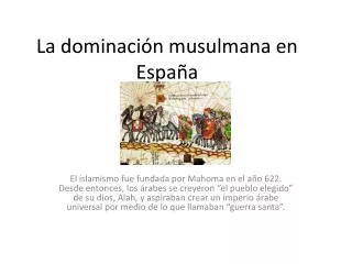 la dominaci n musulmana en espa a
