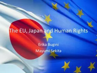 The EU, Japan and Human R ights