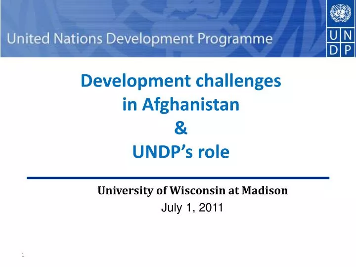 development challenges in afghanistan undp s role