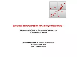 Business administration for sales professionals –