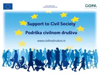 SUPPORT TO CIVIL SOCIETY