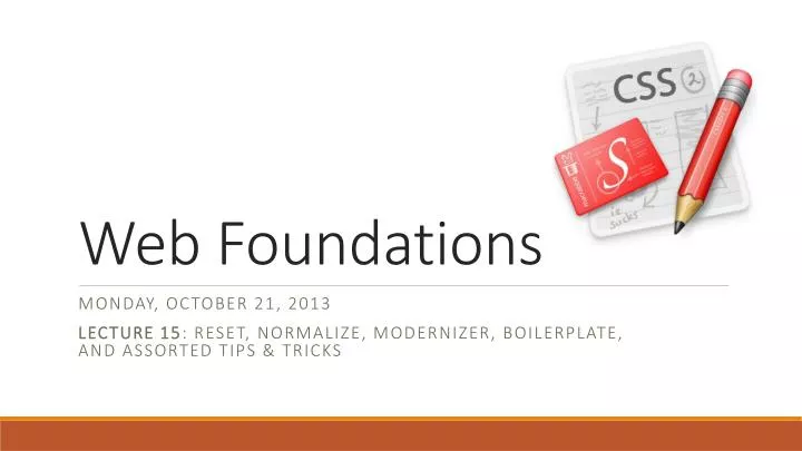 web foundations