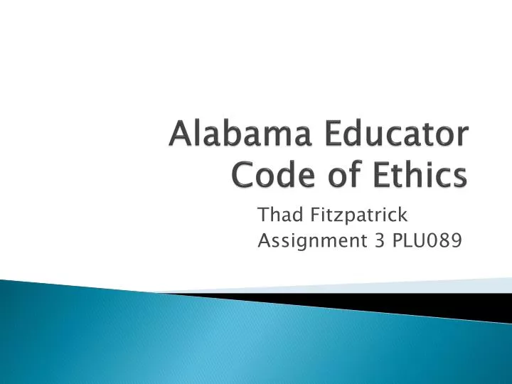 alabama educator code of ethics