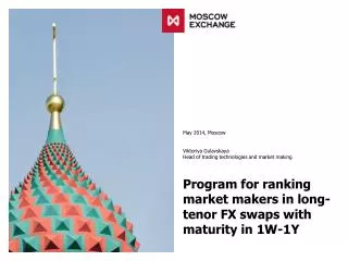 Program for ranking market makers in long-tenor FX swaps with maturity in 1 W-1Y