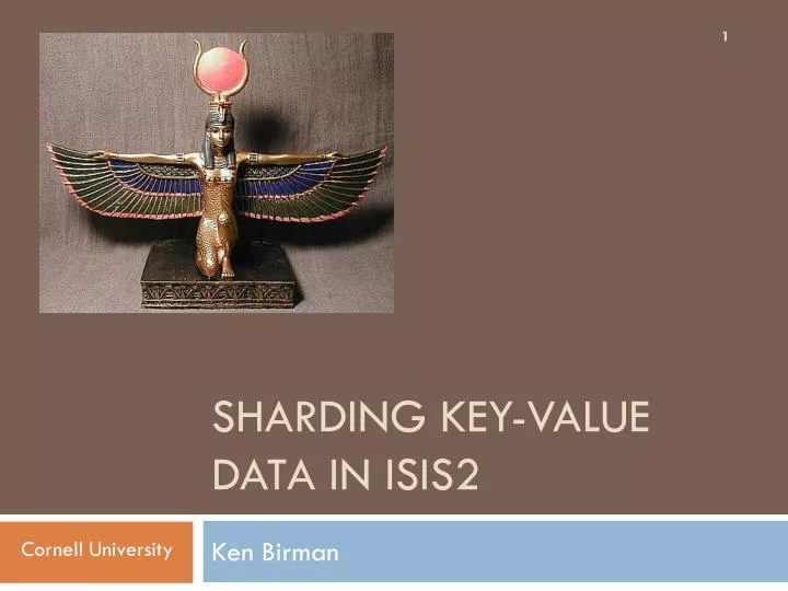 sharding key value data in isis2