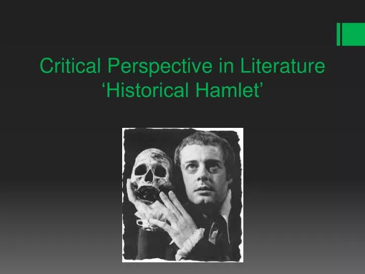 critical perspective in literature historical hamlet