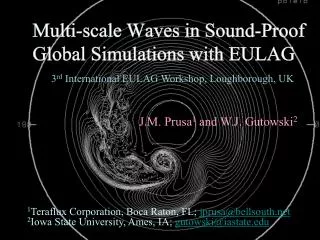 Multi-scale Waves in Sound-Proof Global Simulations with EULAG