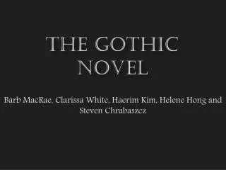 The gothic novel