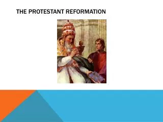 the protestant reformation
