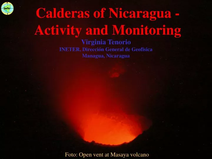 calderas of nicaragua activity and monitoring