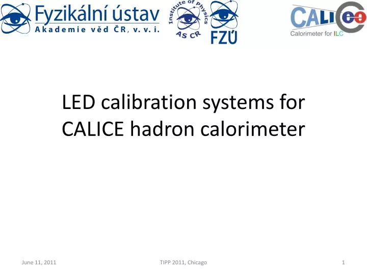 led calibration systems for calice hadron calorimeter