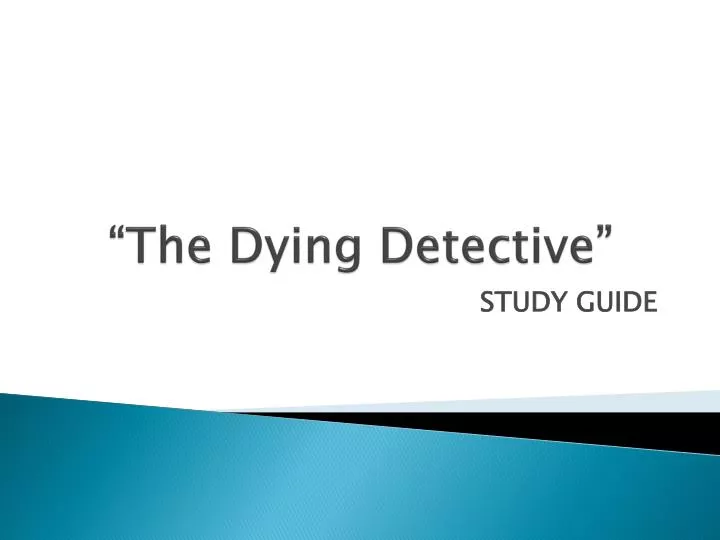 the dying detective