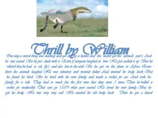Thrill by William