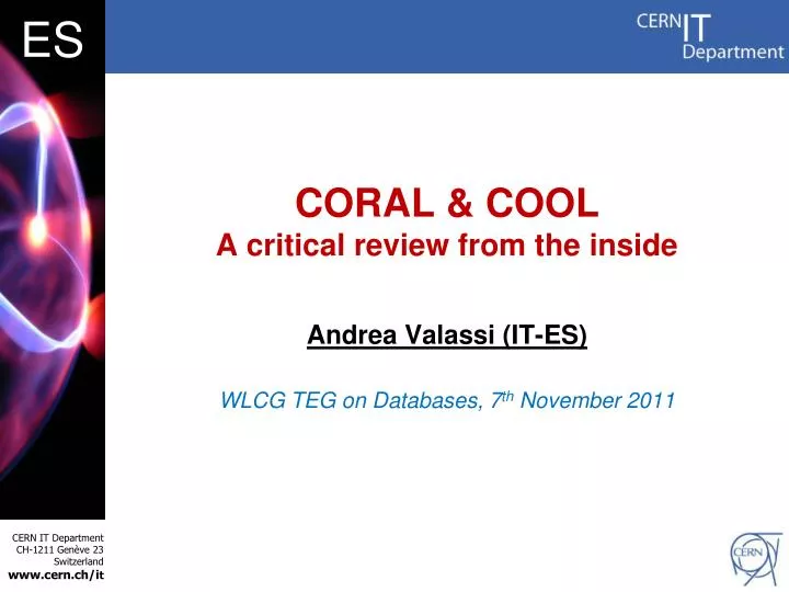 coral cool a critical review from the inside