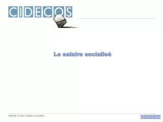 le salaire socialis