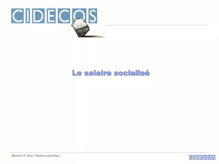 le salaire socialis