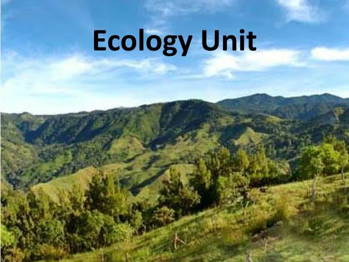 ecology unit