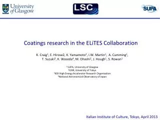 Coatings research in the ELiTES Collaboration