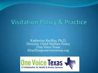 Visitation Policy &amp; Practice