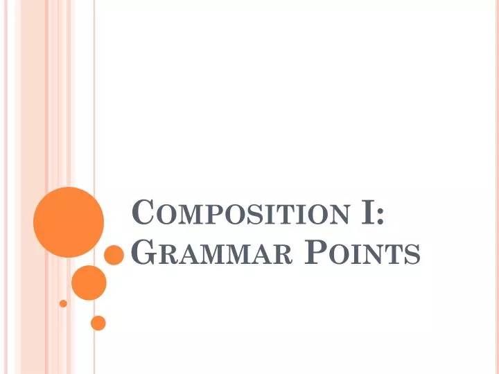 composition i grammar points