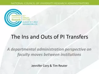 The Ins and Outs of PI Transfers