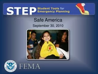 Safe America September 30, 2010