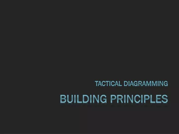 tactical diagramming building principles