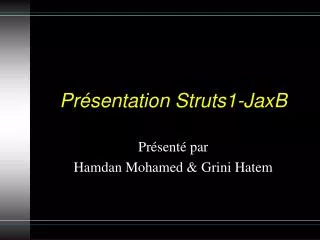 pr sentation struts1 jaxb