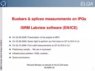 Busbars &amp; splices measurements on IPQs ISRM Labview software (EN/ICE)